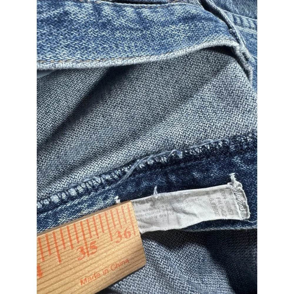 Vintage Wrangler 13mwz Jeans Size 32x34 Faded Distressed MADE IN USA